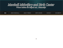 Tablet Screenshot of marshallmidwiferybirthcenter.com